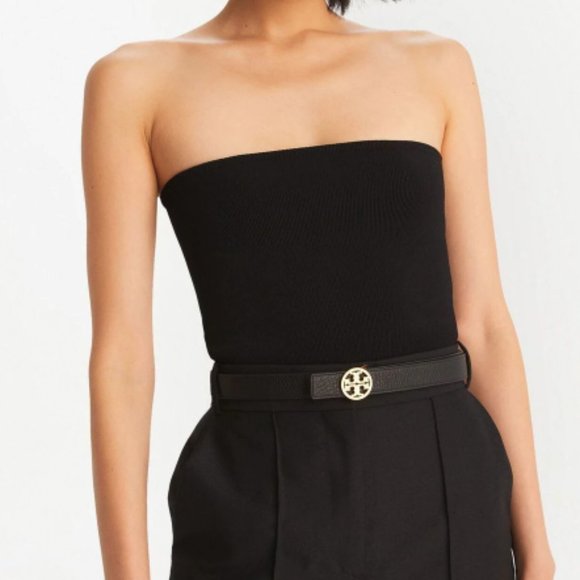 Tory Burch Logo Belt Black main image 4
